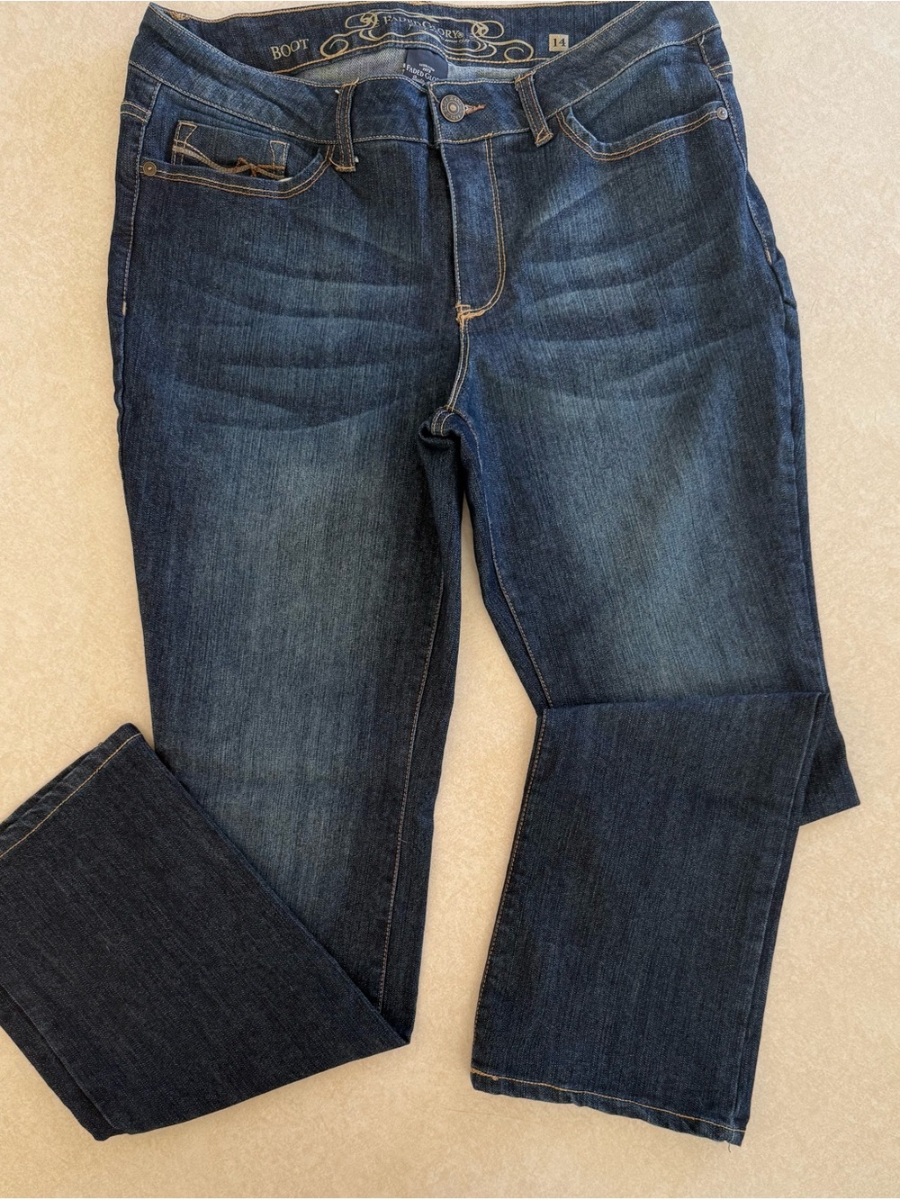 NWOT Faded Glory Dark Blue Women's Boot Cut Jeans